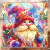 Kerst Waterverf Glas in lood Venster Cling Raamsticker (Vel 2)