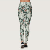 Kerst Waterverf Holly Flowers and Berries Leggings (Achterkant)