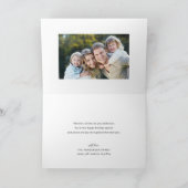 Kerst Waterverf Holly Krans Foto Groet Feestdagen Kaart (Binnen)