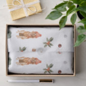 Kerst Waterverf hond Tissuepapier (Geschenk)