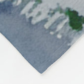 Kerst-Waterverf in het binnenland Fleece Deken (Hoek)