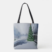 Kerst-Waterverf in het binnenland Tote Bag (Achterkant)