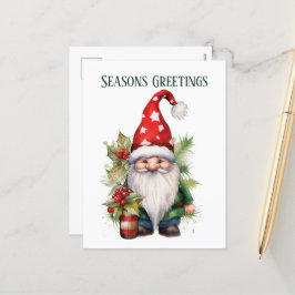 Kerst waterverf kabouter tekst toevoegen Vakantie Feestdagenkaart