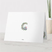 Kerst Waterverf kabouters zitten op Holly Twig Kaart (Achterkant)