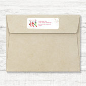 Kerst Waterverf Kousen Retouradres Etiket