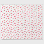 Kerst Waterverf lintbogen met witte BG Cadeaupapier (Vlak)