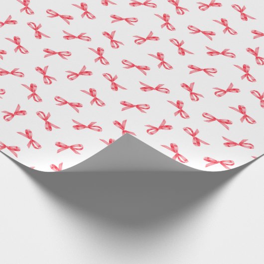 Kerst Waterverf lintbogen met witte BG Cadeaupapier (Hoek)