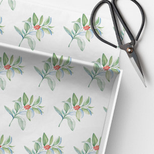 Kerst Waterverf Magenta Tissuepapier