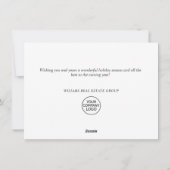 Kerst Waterverf Mistletoe Corporate Groet Feestdagenkaart (Achterkant)