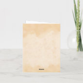 Kerst Waterverf Sloth Groet Kaart (Achterkant)