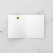 Kerst Waterverf Sloth Groet Kaart (Binnen)