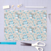 Kerst waterverf sneeuwpop Vakantie party tissue Tissuepapier (Craft)