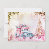 Kerst Waterverf Truck Winter Scene (Voorkant)