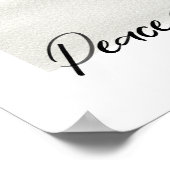 Kerst waterverf Vrede op Aarde poster (Hoek)