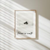 Kerst waterverf Vrede op Aarde poster