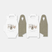 Kerst Waterverf Winter Landschap Favoriet Box Bedankdoosjes (Uitgevouwen)