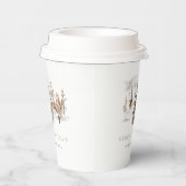 Kerst Waterverf Winterlandschap Papieren Bekers (Rechts)