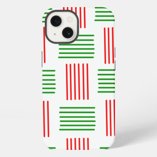 Kerst Weefsel  iPhone Hoesje (Achterkant)