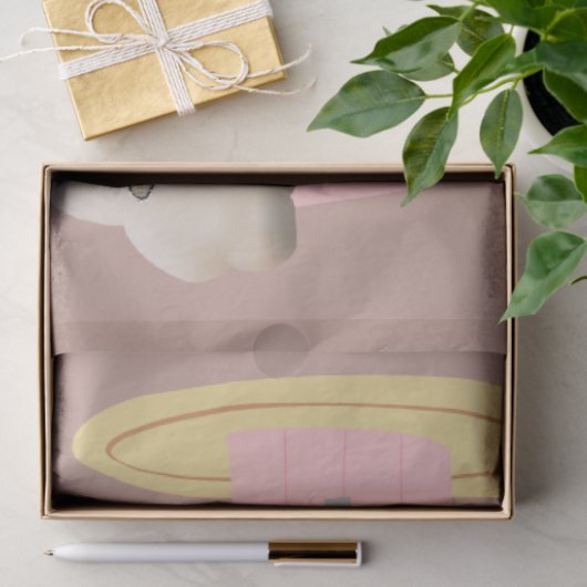 Kerst Weefsel Papier Cappuccino Koffie (Geschenk)