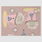 Kerst Weefsel Papier Cappuccino Koffie (Voorkant)