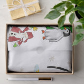 Kerst Weefsel Papier Pinguïn Sneeuwman Vis (Geschenk)