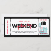 Kerst Weekend Getaway Cadeaubon Ticket (Voorkant)