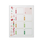 Kerst Weekly Planner Holiday Notitieblok (Linkerzijde)