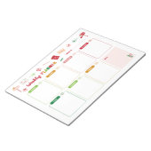 Kerst Weekly Planner Holiday Notitieblok (Schuin)