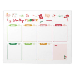 Kerst Weekly Planner Holiday Notitieblok