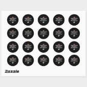 Kerst weer mooi maken Ba Ronde Sticker (Vel)