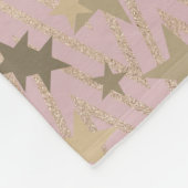 Kerst Wees vrolijk en helder Roos goud Fleece Deken (Hoek)