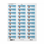 Kerst Weimaraner Dog Return Adreslabels Etiket (Full Sheet)