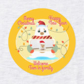 Kerst welkom bij baby labels (Design 1)