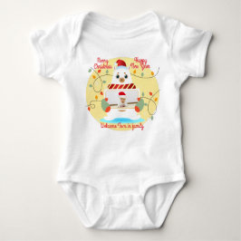 Kerst welkom bij baby romper