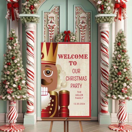 Kerst Welkom Bord Poster Notenkraker