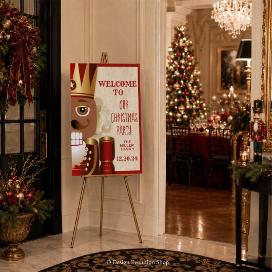 Kerst Welkom Bord Poster Notenkraker