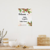 Kerst Welkom Bruidsfeest Poster (Keuken)