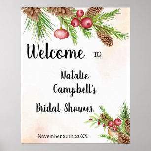 Kerst Welkom Bruidsfeest Poster