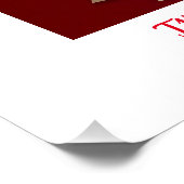 Kerst Welkom Glossy Party Poster (Hoek)