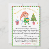 Kerst Welkom terug brief Kaart (Voorkant)