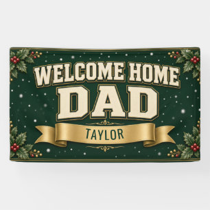 Kerst Welkom Thuis Papa Aangepaste Vinyl Banner 3'