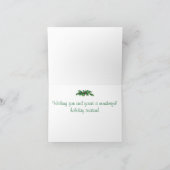 Kerst-Welsh Corgi-puppy Feestdagen Kaart (Binnen)