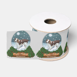 Kerst Welsh Springer Spaniel Grosgrain Lint