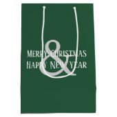 Kerst Welsh Terrier bij de boom Medium Cadeauzakje (Achterkant)