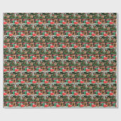 Kerst Welsh Terrier met geschenken Cadeaupapier (Vlak)