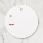 Kerst Welsh Wire Fox Terrier Honden Bedankjes Labels (Achterkant)