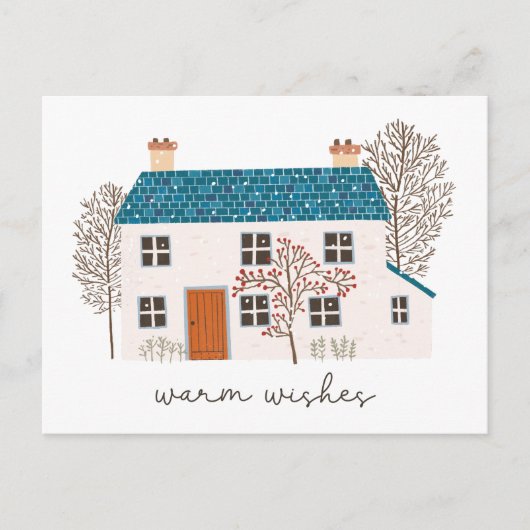 Kerst Wensen Feestdagenkaart (Voorkant)