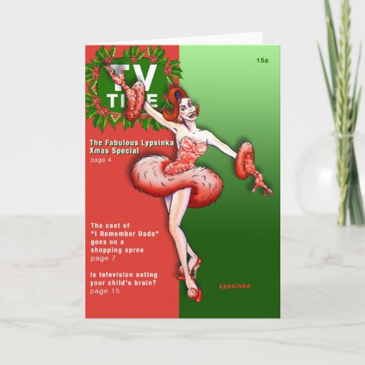 Kerst Wenskaart #2 (leeg) Feestdagen Kaart (Voorkant)