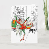 Kerst Wenskaart #4 (begroeting binnen) Feestdagen Kaart (Voorkant)