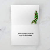 Kerst Wenskaart ~ Duitse Herder Feestdagen Kaart (Binnen)